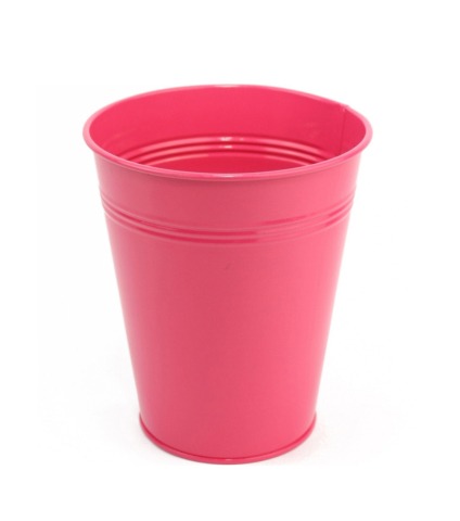 Pot en zinc fuchsia