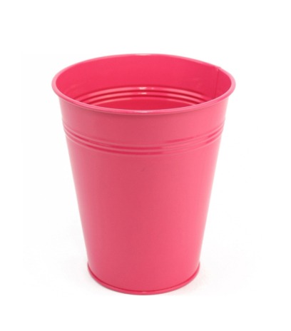 Pot en zinc fuchsia