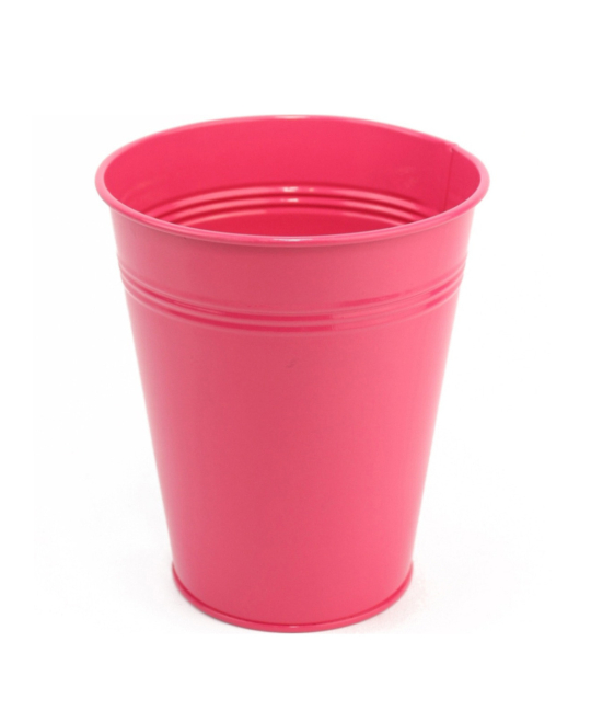 Pot en zinc fuchsia