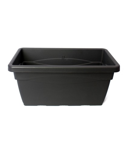 Grande jardinière grise anthracite