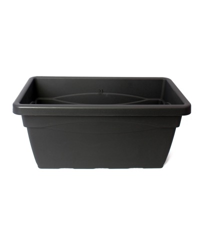 Grande jardinière grise anthracite