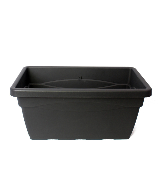 Grande jardinière grise anthracite