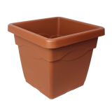 Grand pot carré marron