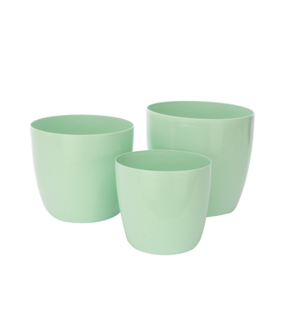 Pot plastique vert clair