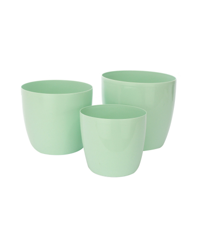 Pot plastique vert clair