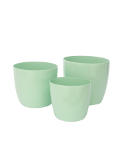 Pot plastique vert clair