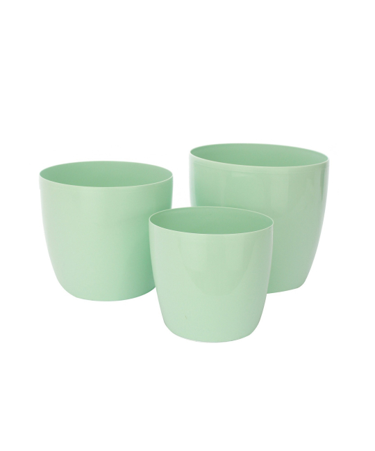 Pot plastique vert clair