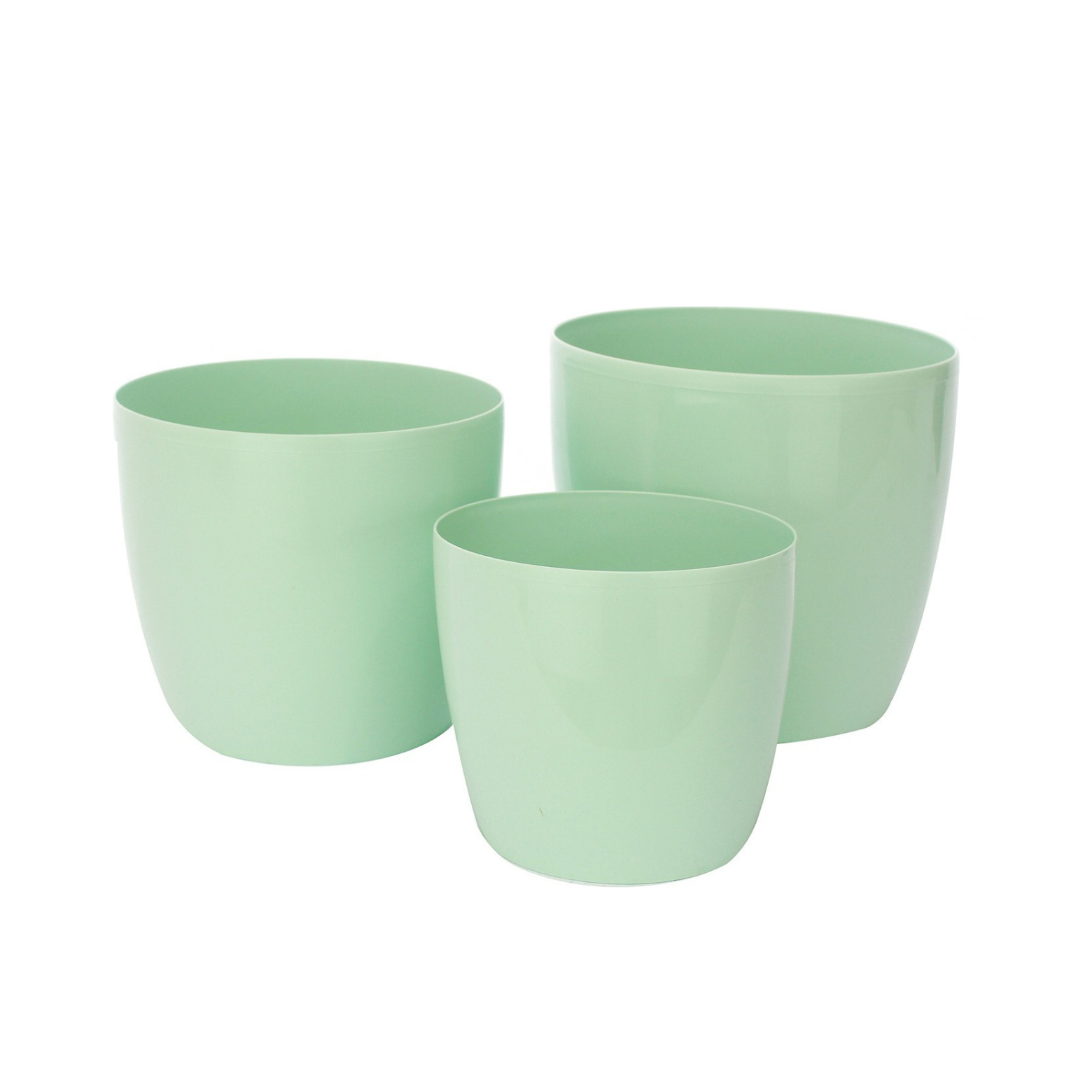Pot plastique vert clair