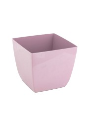 Pot plastique carré lilas curvo