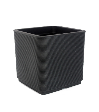 Grand pot gris anthracite STRIATO