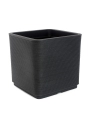 Grand pot gris anthracite STRIATO