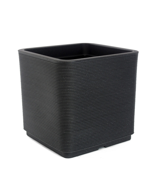 Grand pot gris anthracite STRIATO