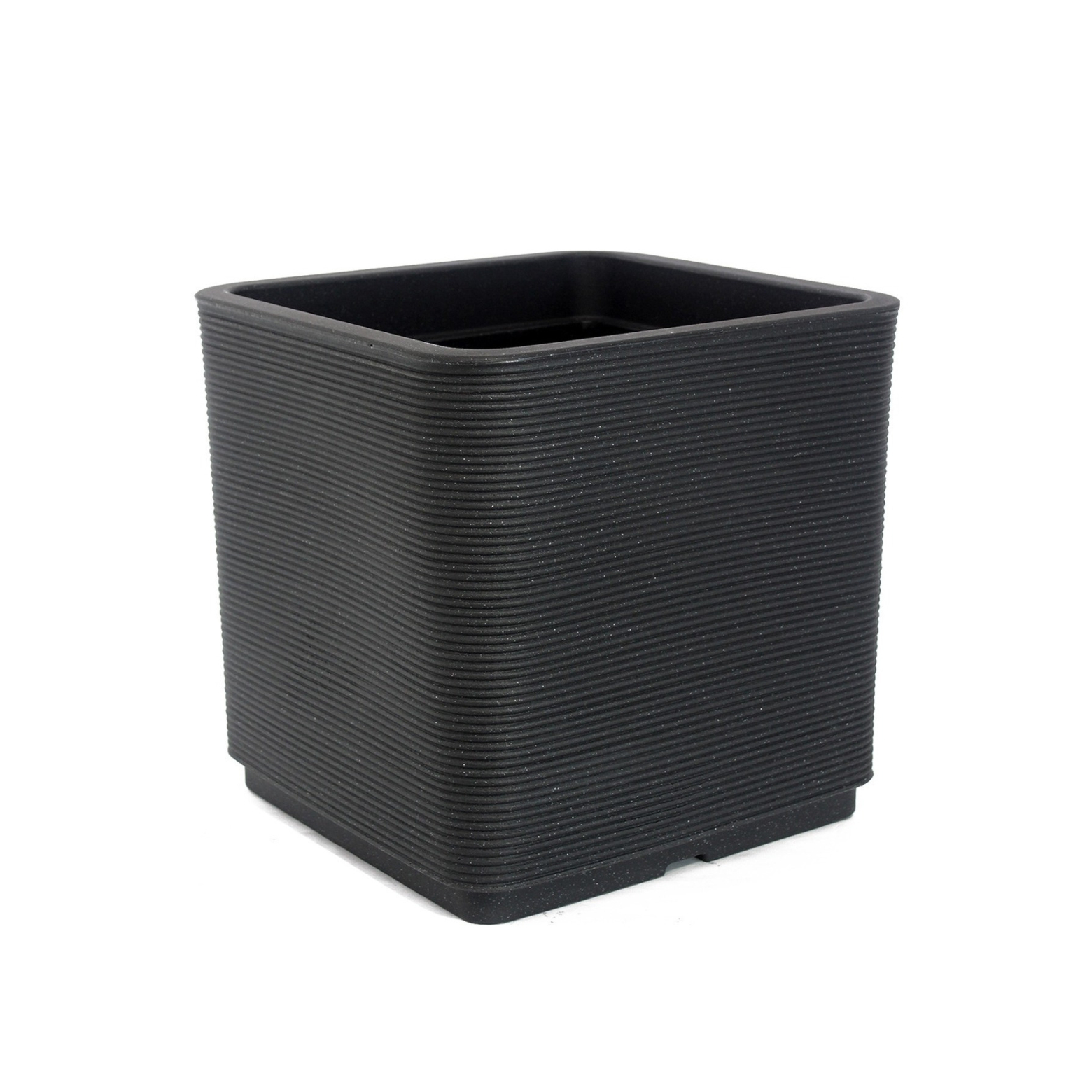 Grand pot gris anthracite STRIATO