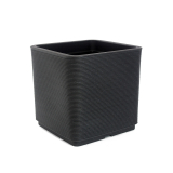 Grand pot gris anthracite STRIATO
