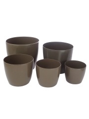 Pot plastique rond marron PRIMO