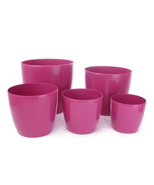 Pot plastique rose fuchsia PRIMO