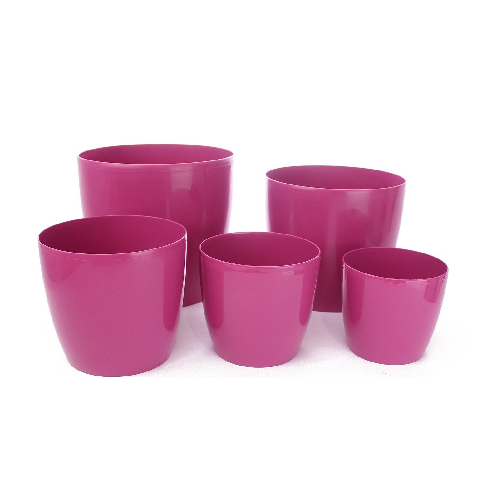 Pot plastique rose fuchsia PRIMO
