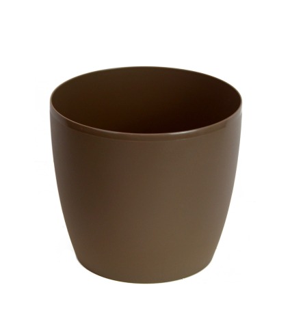 Cache-pot marron mat PRIMO