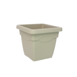 Grand pot gris clair plastique