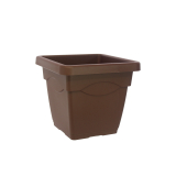 Grand pot carré marron TERRACOTA