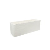Grand bac rectangulaire blanc STRIATO