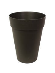 Pot rond haut anthracite
