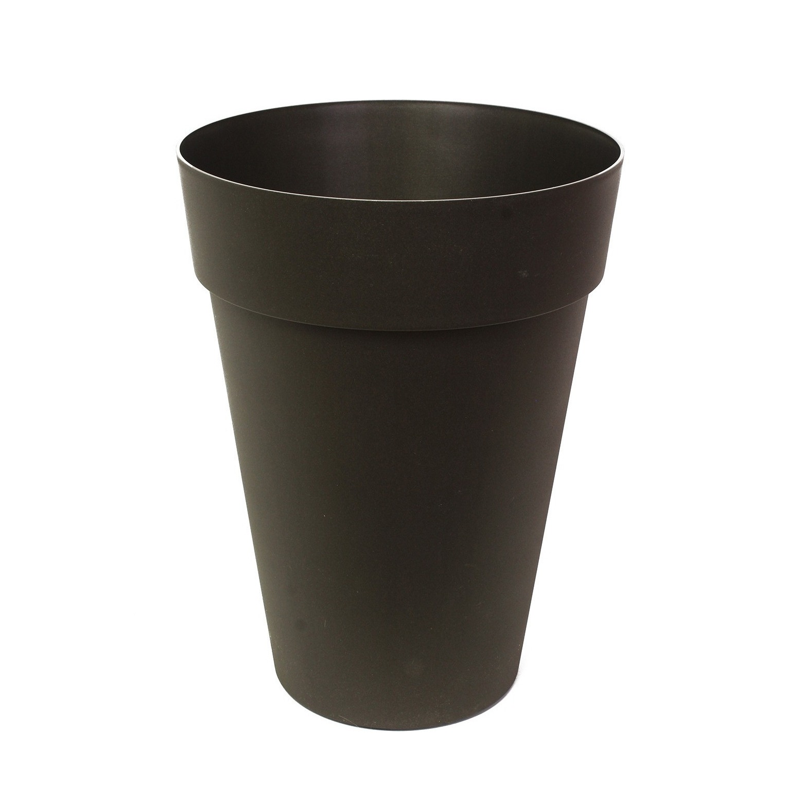 Pot rond haut anthracite