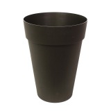 Pot rond haut anthracite