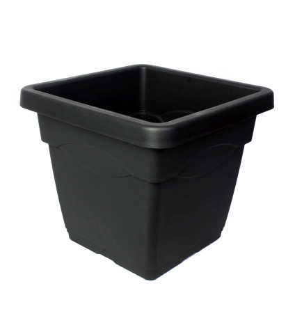 Pot jardinière carré gris anthracite