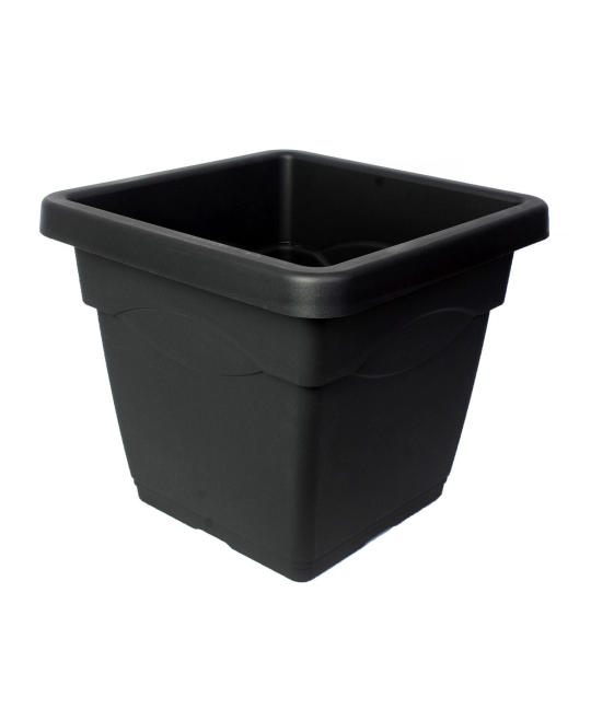 Pot jardinière carré gris anthracite