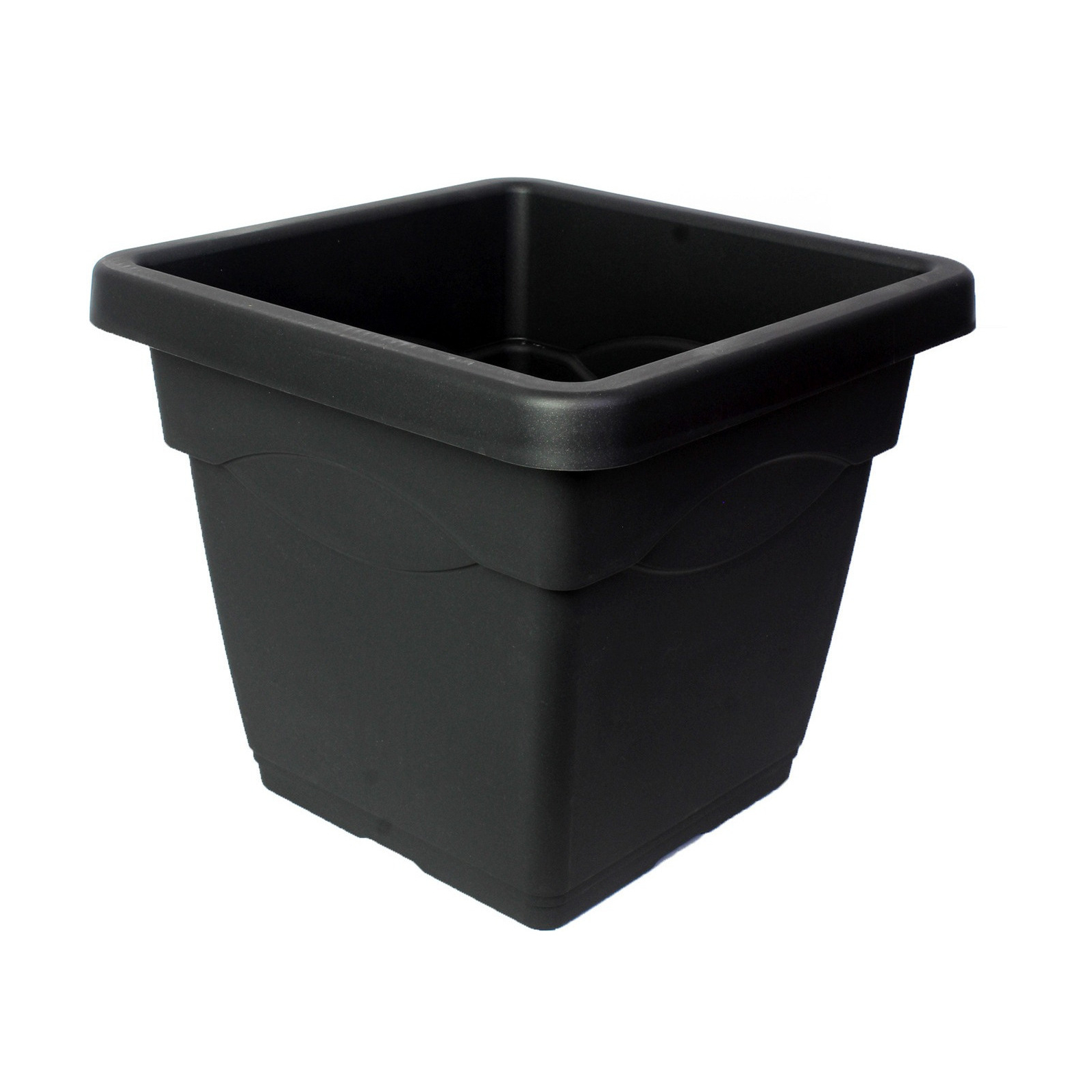 Pot jardinière carré gris anthracite