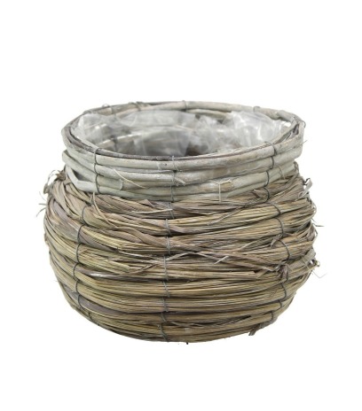 Panier rond en osier
