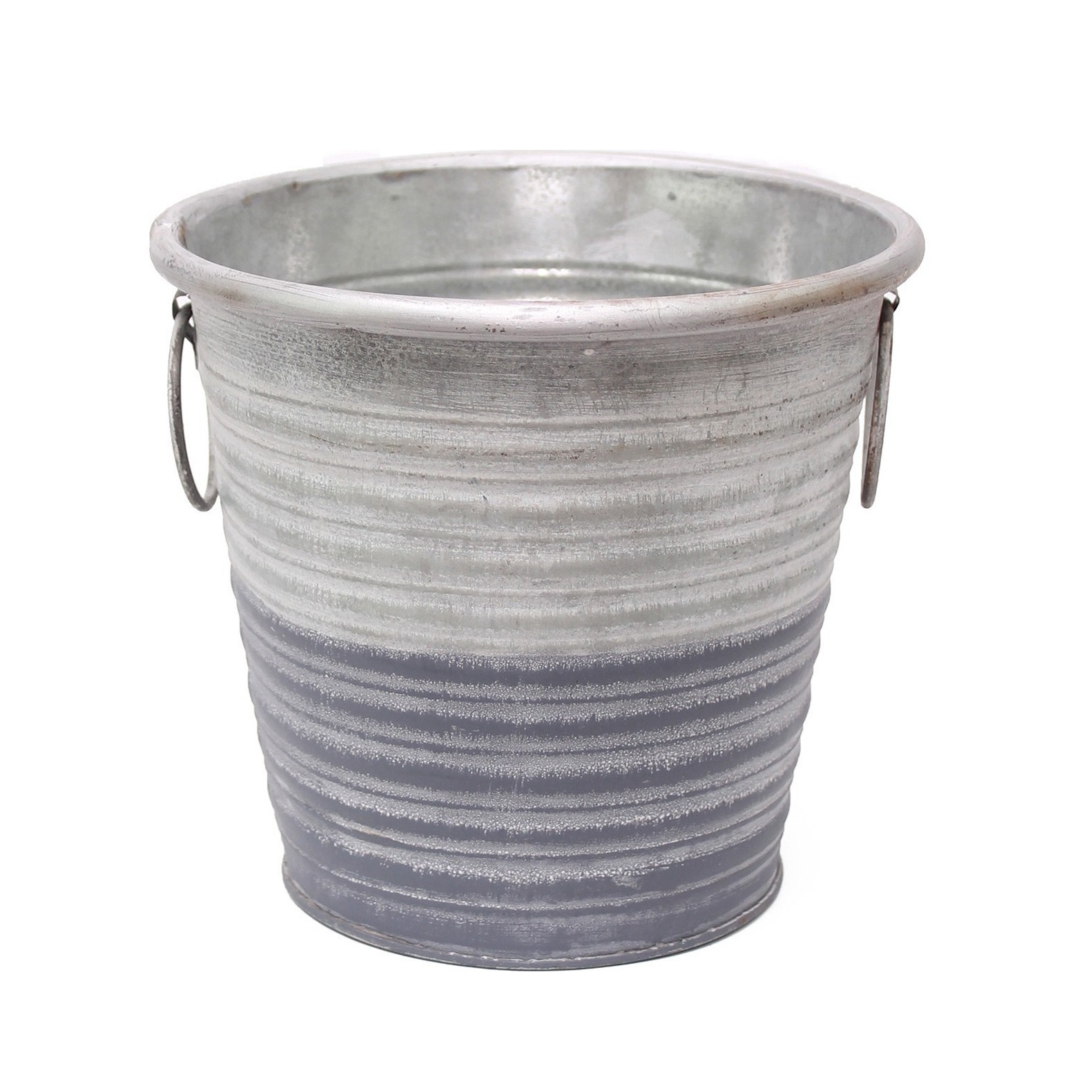 Pot zinc bicolore