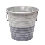 Pot zinc bicolore