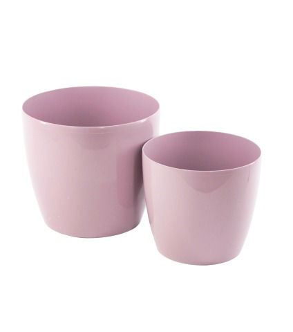 Pot rond plastique lilas