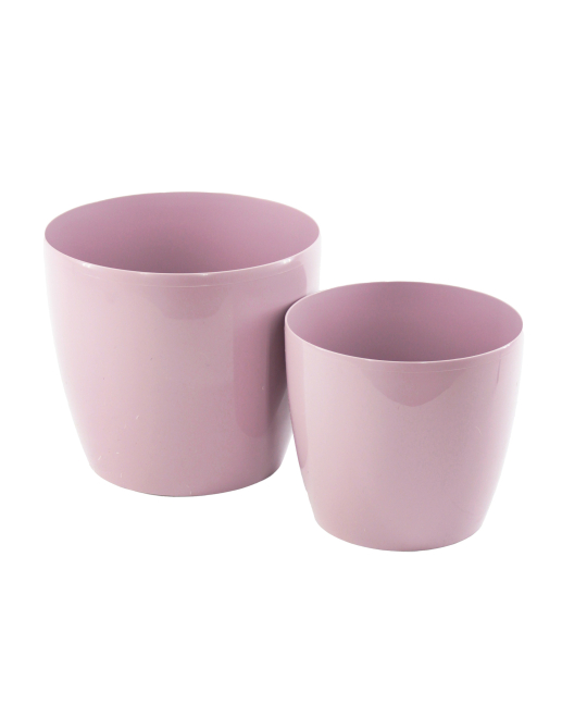Pot rond plastique lilas