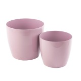 Pot rond plastique lilas