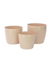 Pot rond orange pastel