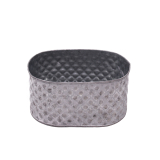 Jardinière texturée en zinc