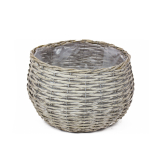 Cache-pot en osier tressé