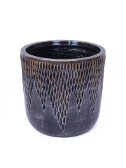 Pot rond luxe strié