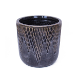 Pot rond luxe strié