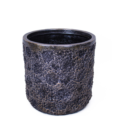 Pot plante motif lunaire