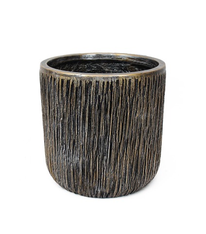 Pot luxe rond en fibre