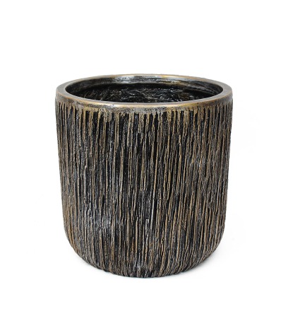 Pot luxe rond en fibre