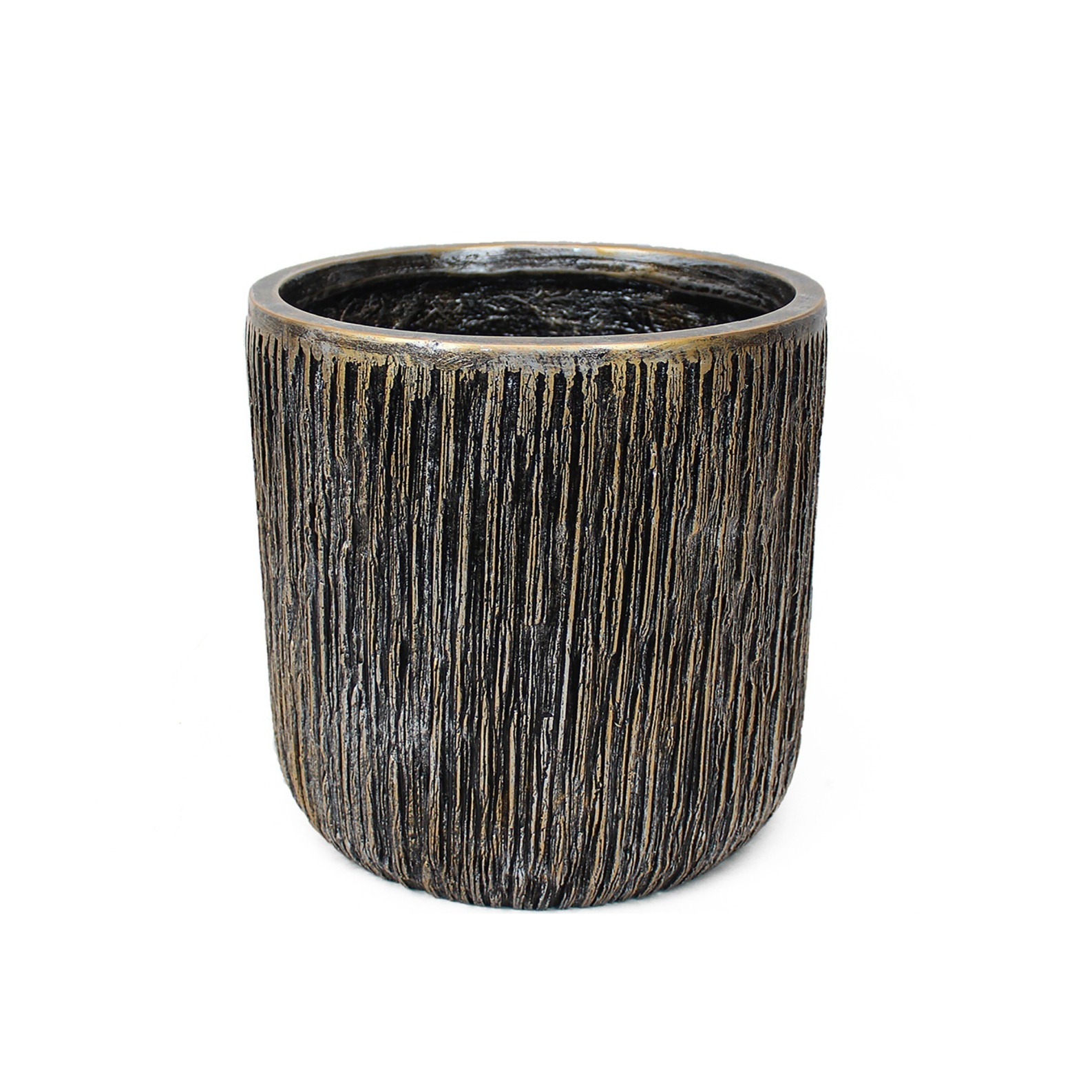 Pot luxe rond en fibre