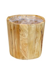 Pot rond en bois