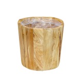 Pot rond en bois