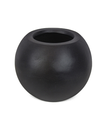 Pot boule noir