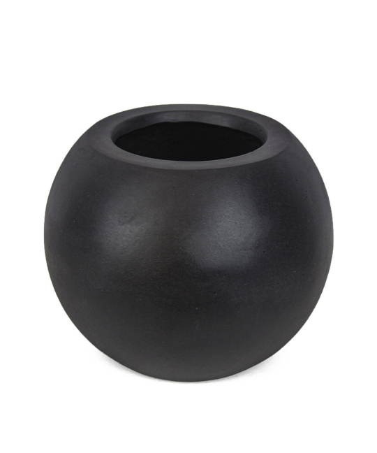Pot boule noir
